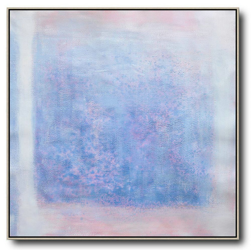 Handmade Extra Large Contemporary Painting,Oversized Contemporary Painting,Contemporary Art Wall Decor,Blue,Pink,White,Gray.etc